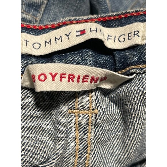 Tommy Hilfiger Womens Boyfriend Jeans Size 14L Medium Wash Denim Relaxed Fit - Picture 6 of 10